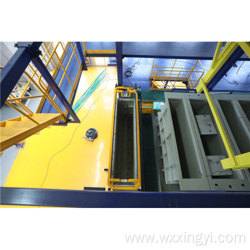 Transition trolley of electroplating production line